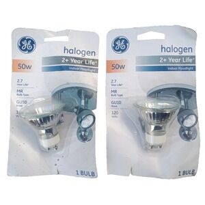 [2x] GE Q50GU10/FL/CD Halogen Indoor Floodlight Bulbs